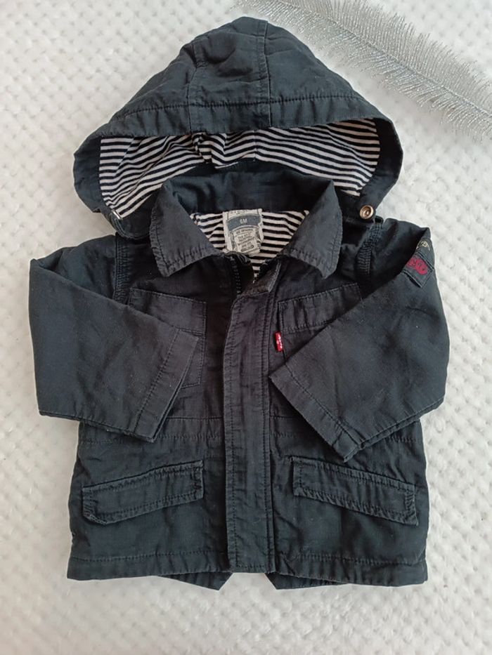 🔸Veste noire Levi's avec capuche amovible - 6 mois🔸