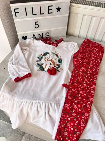 Pyjama long de Noël sergent major 5 ans
