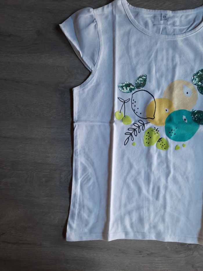 T-shirt manches courtes fille 12 ans - photo numéro 3