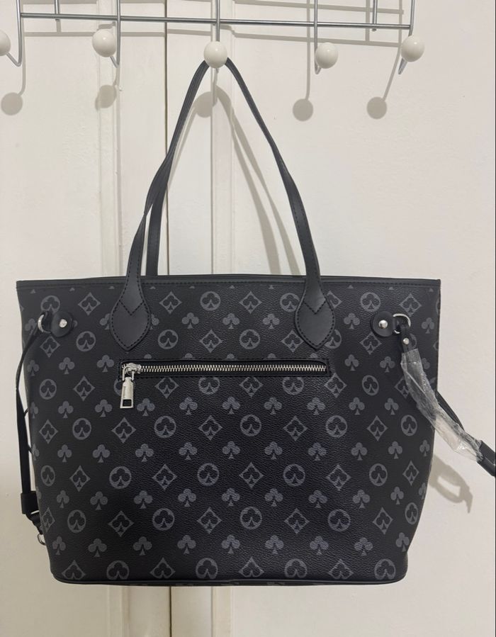 Neuf Sac cabas monogramme + pochette assortie - photo numéro 3