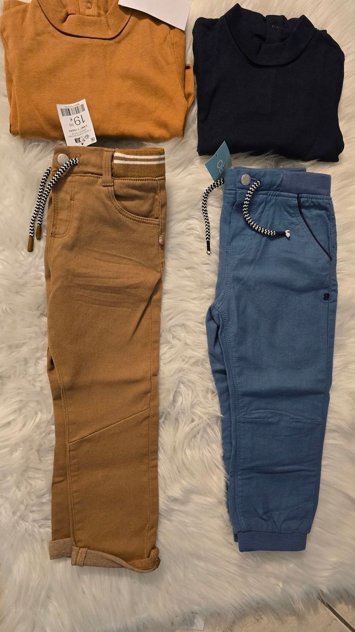 (Neufs non portés) 🏷🏷💙😍LOT sous pulls et pantalons doublés 3ans garçon 💙🥰😍 - photo numéro 3