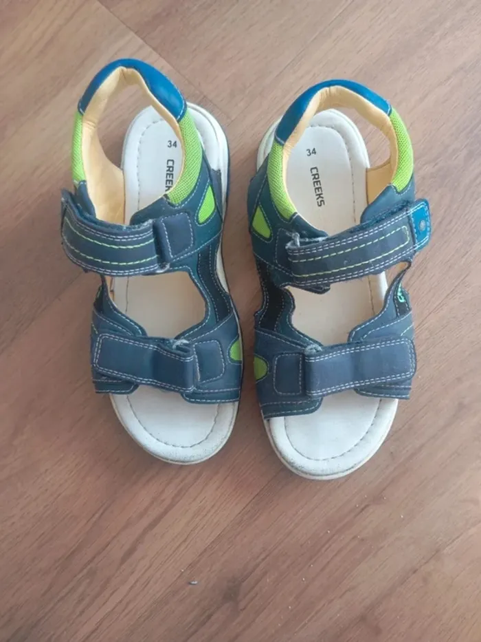 Sandale à scratch garçon t 34 - photo numéro 2
