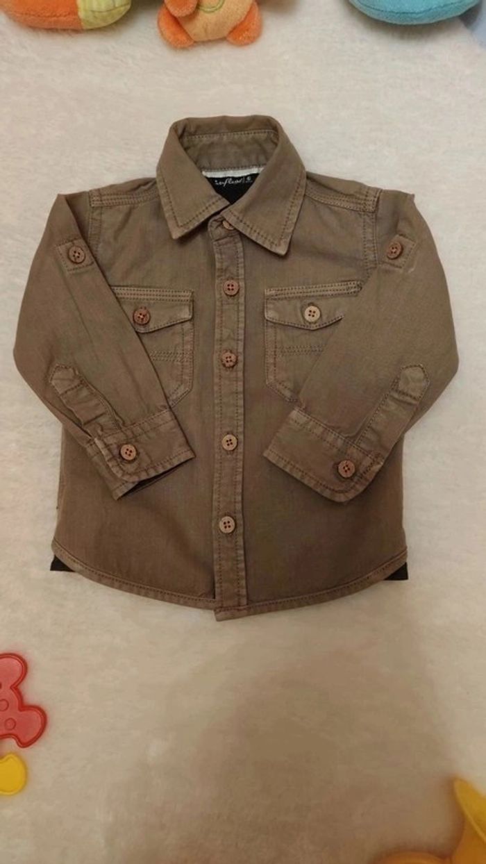 Chemise manches longues style aventuriers T. 6 mois Influx - photo numéro 3