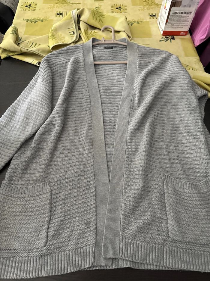 Veste laine grise grande taille femme - photo numéro 5