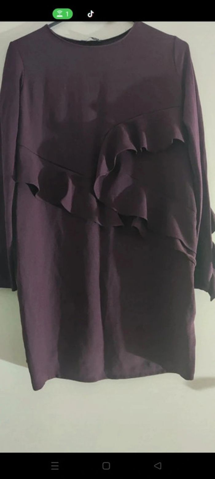 Robe Élégante Zara Prune - photo numéro 9