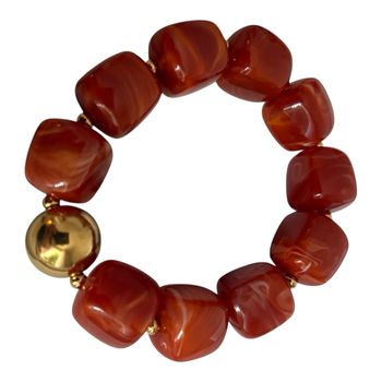 Bracelet perles acier inoxydable 