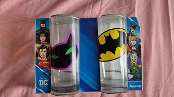 Verre batman et cat woman