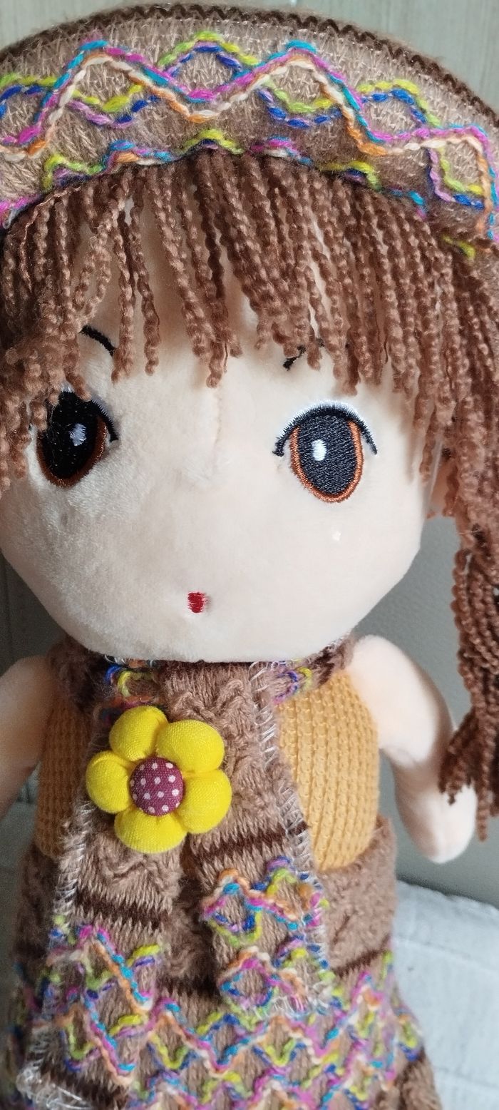 Poupée mousse et laine. - photo numéro 6