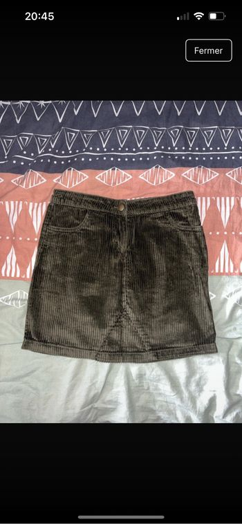 Jupe en velour