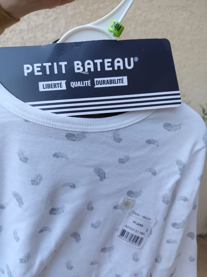 Pyjama 24 mois 2 pièces petit bateau neuf - photo numéro 2