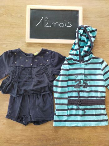 Combinaison/robe fille taille 12mois