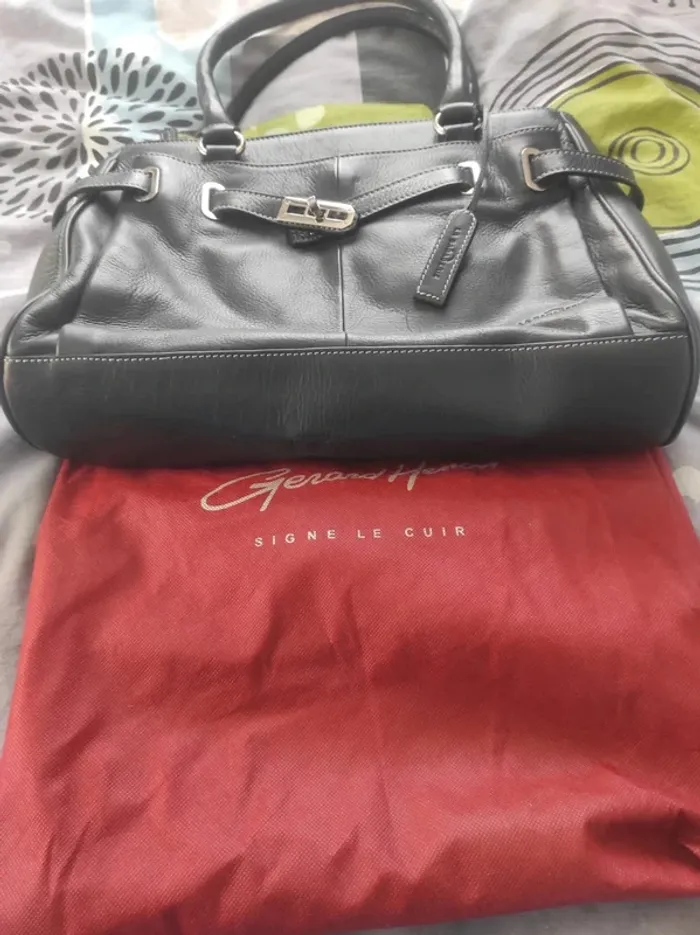 Sac à main en cuir noir La Bagagerie état neuf - photo numéro 8