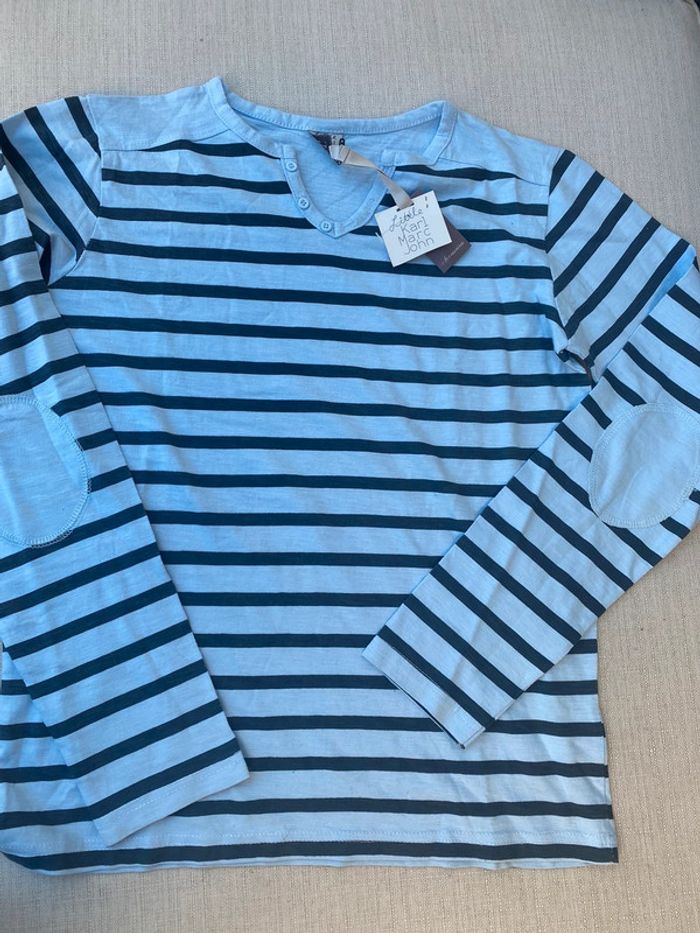 TEE shirt marinière Karl Mark John 14 16 ans Neuf