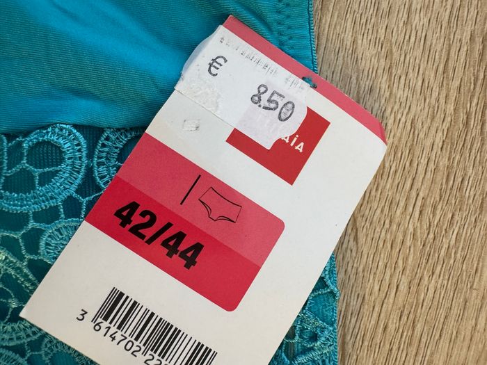 Ensemble lingerie soutien gorge et boxer turquoise Tissaia neuf - photo numéro 4