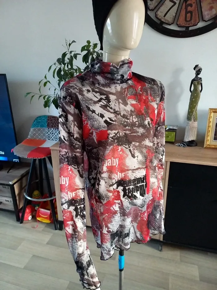 Pull femme transparent XL - photo numéro 2