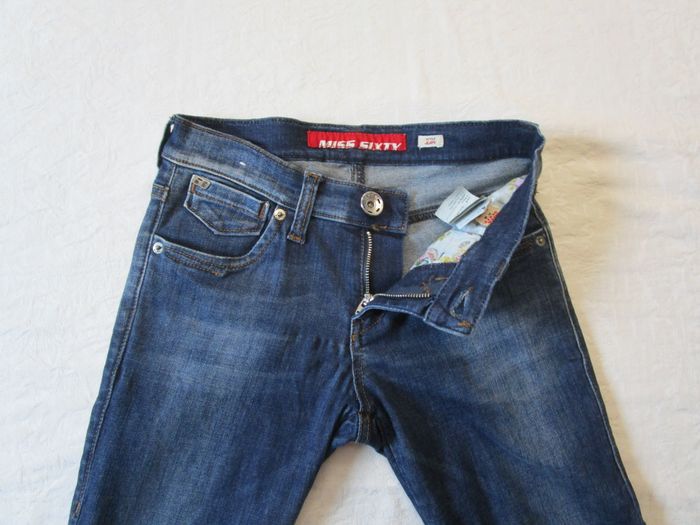 Jean femme Miss Sixty coupe skinny stretch Judy Taille 34 W25 L29 Bleu brut (J265) - photo numéro 4