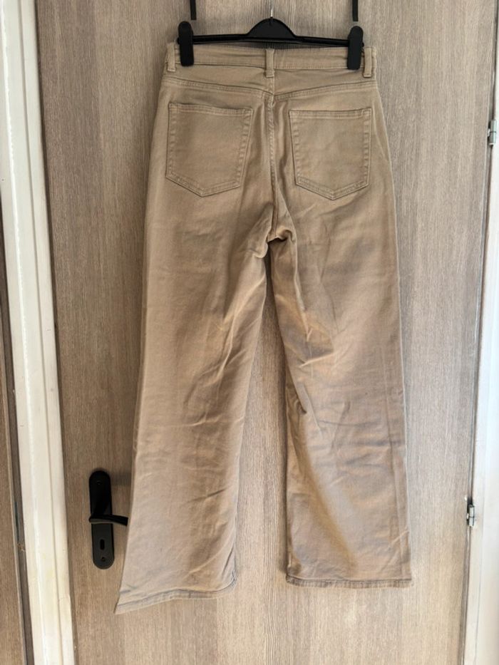 pantalon large beige - H&M - T40 - photo numéro 7