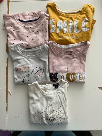 Lot de 5 t-shirt manches longues
