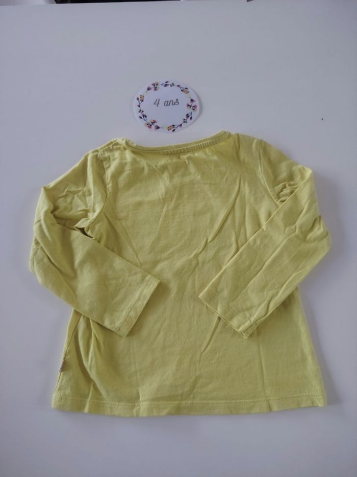 Lot de 3 t-shirts manches longues fille 4 ans catimini tbe - photo numéro 5