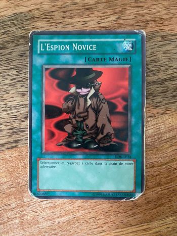 Carte Yu-Gi-Oh! L’espion novice DDK-F034 1996