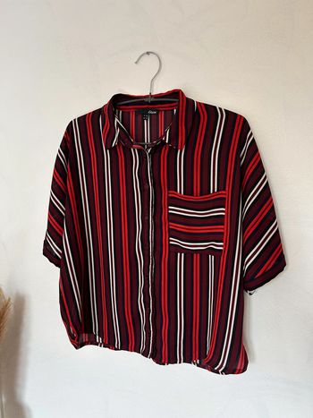 Femme 👩🏻 Chemise mc rayée ETAM taille 34/XS