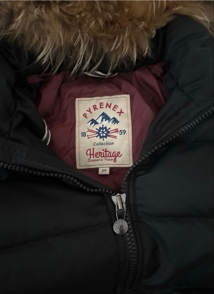 Doudoune longue noire pyrenex - photo numéro 4