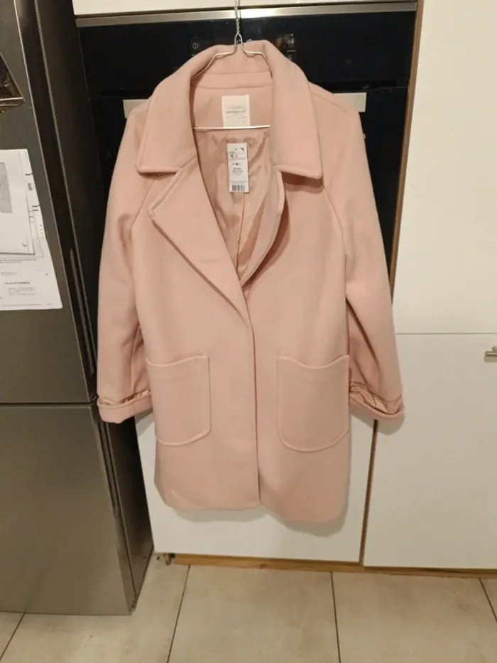 Manteau neuf femme rose pâle automne hiver