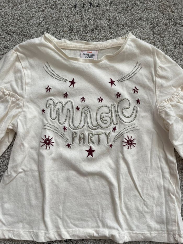 T-shirt fille 3 ans - photo numéro 3