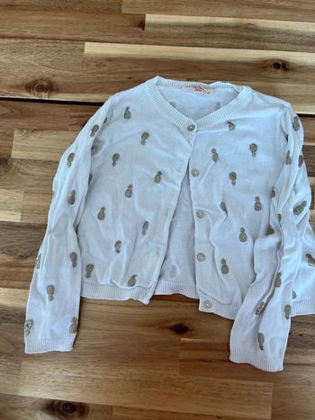 Gilet blanc dpam - 2 ans