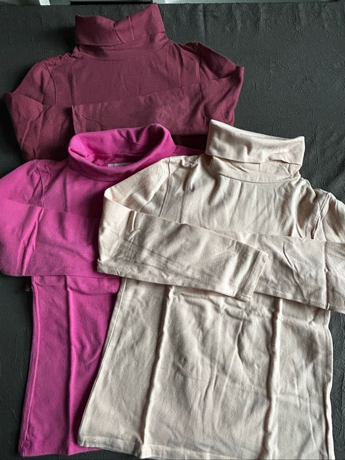 Lot de 5 sous-pulls unis fille - photo numéro 5