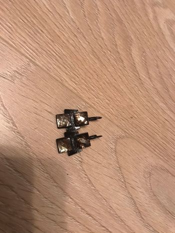 Boucles d’oreilles noire artisanales