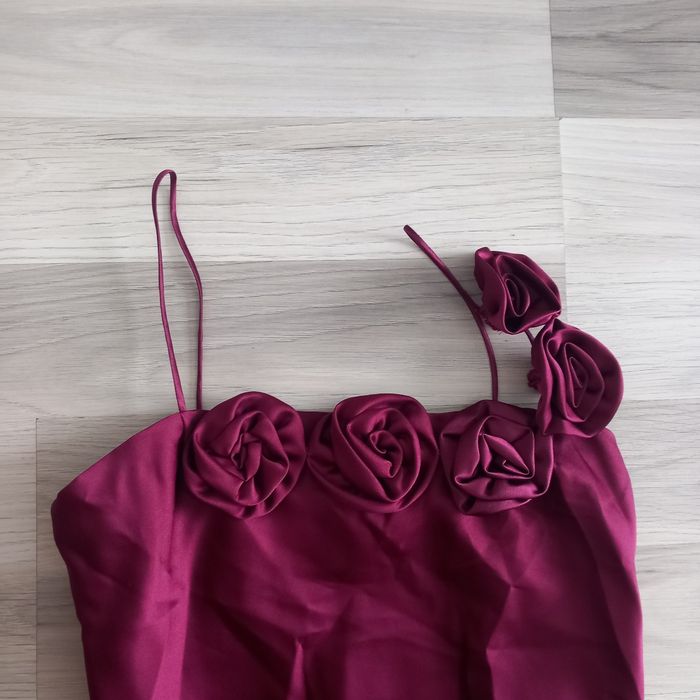 Robe cérémonie de mariage bordeaux taille M - photo numéro 2