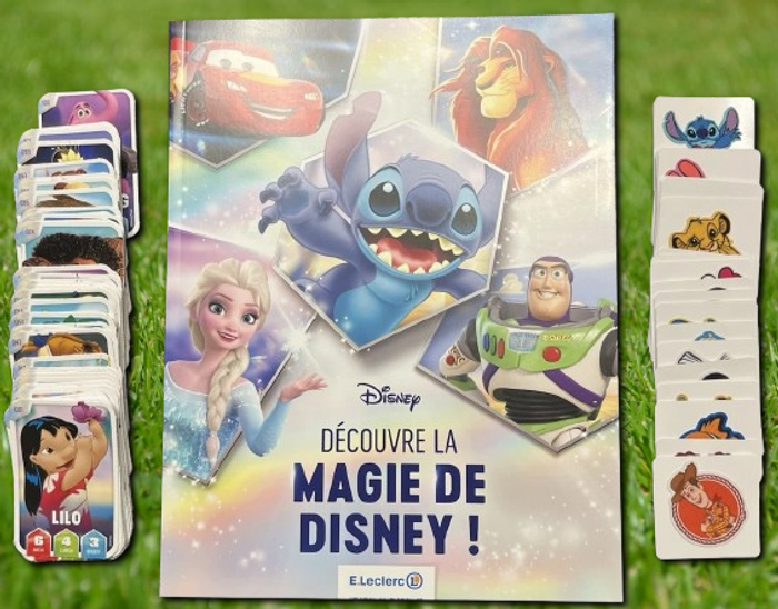 Lot Collection complète Album vide + 108 Cartes à insérer + 24 Fixeez Disney leclerc 2025 - photo numéro 2
