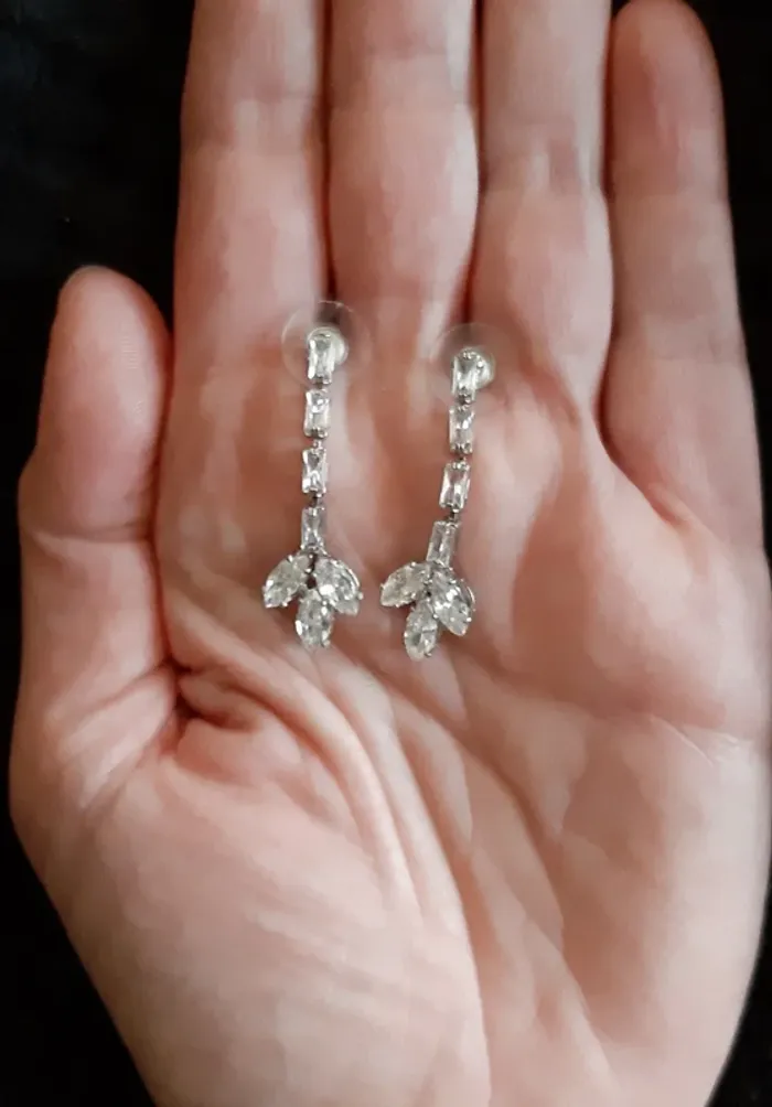 Magnifique parure collier, bracelet, bague et boucles d'oreilles Belle Miss en cristaux (strass) - photo numéro 14
