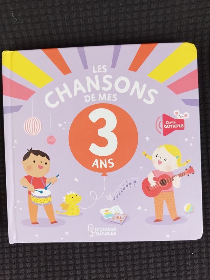 Livre  sonore les chansons de mes 3 ans