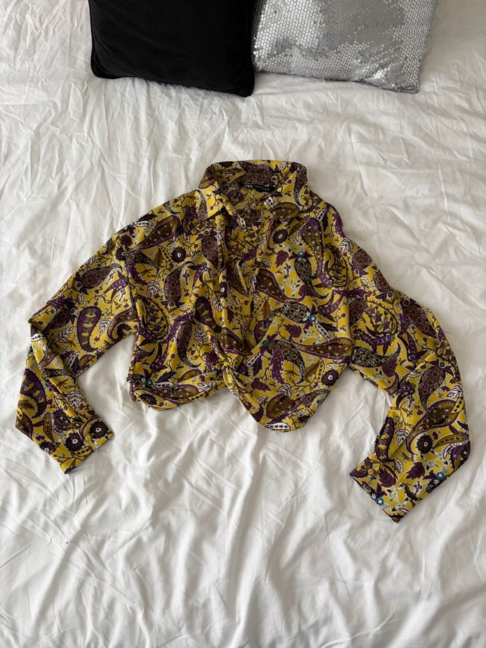 Chemise colorée à motifs Paisley Zara - photo numéro 2