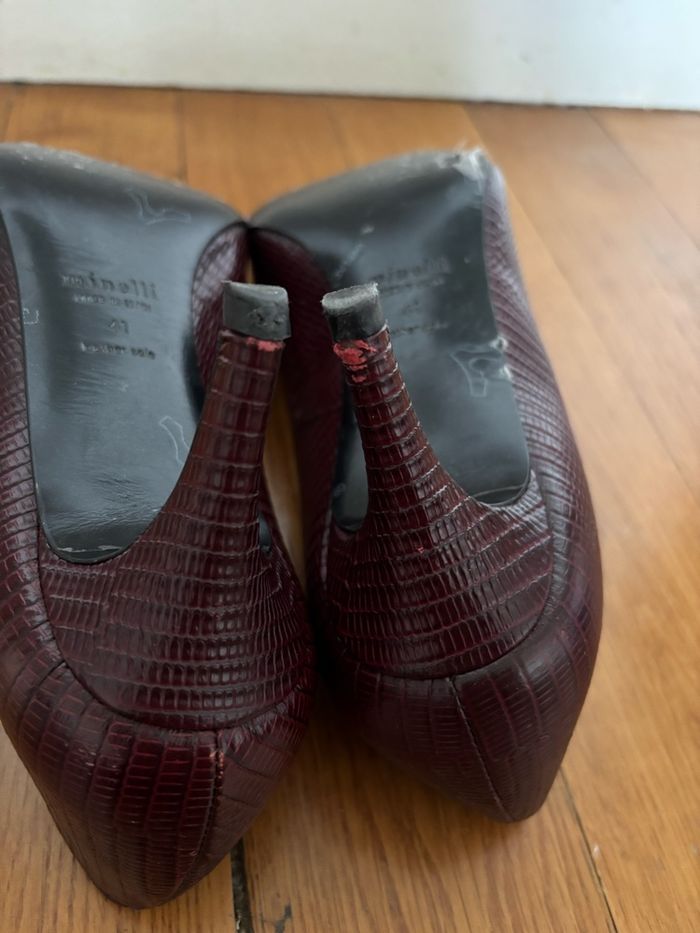 Escarpins bordeaux Minelli 41 - photo numéro 3