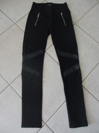 Jegging noir fantaisie épais femme Mim – Taille XS