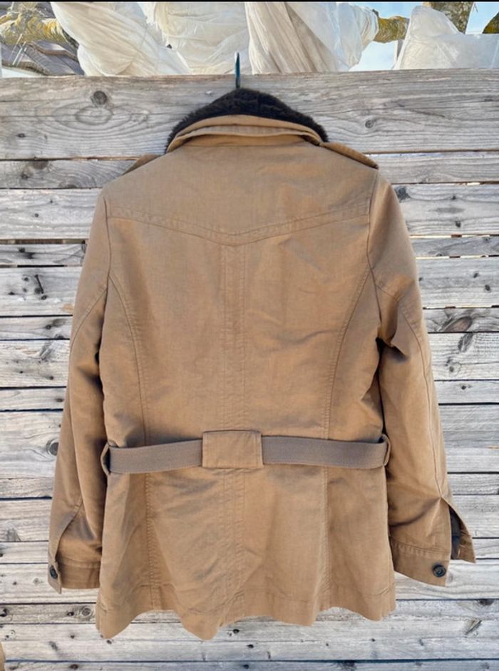 Trench camel taille 4 toute saison avec sa doublure amovible Comptoirs des cotonniers taille 40 - photo numéro 18