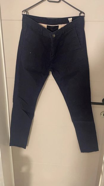 Pantalon Zara bleu marine – Taille L (42)