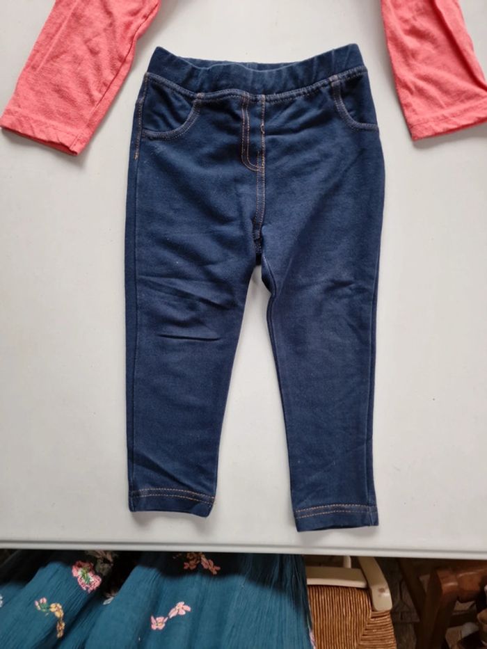 Ensemble leggings + tee-shirt manches longues fille - photo numéro 2