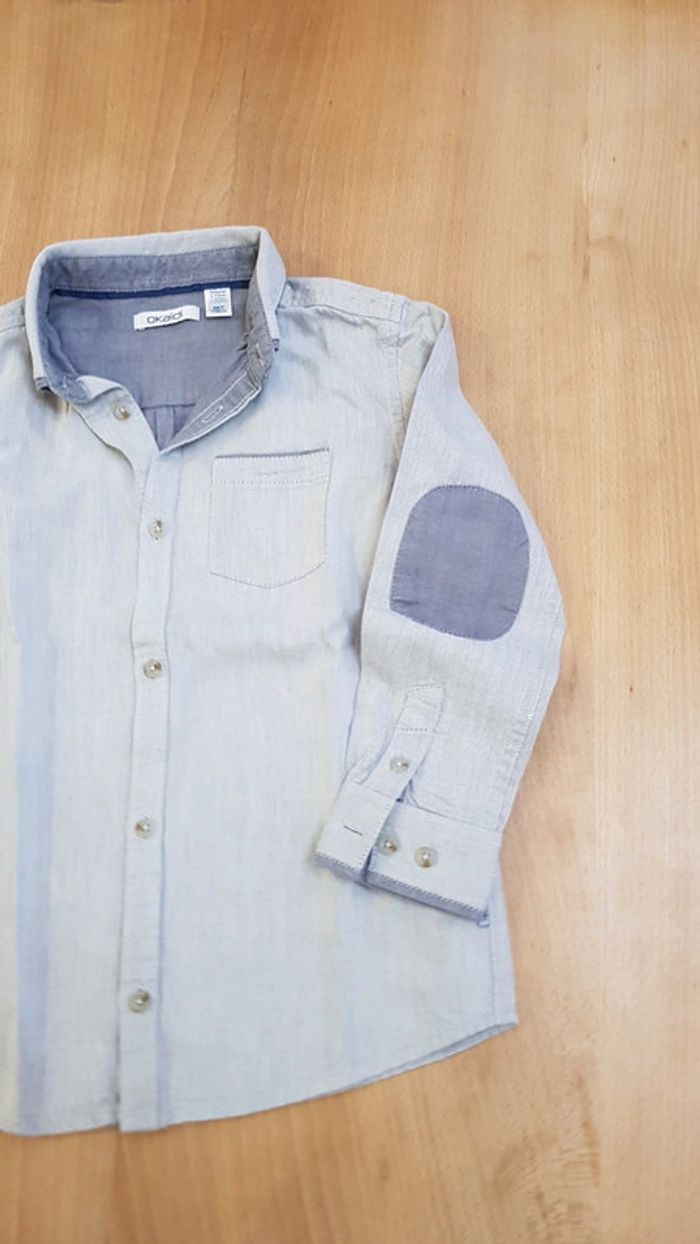 Chemise gris clair 6 ans - photo numéro 3