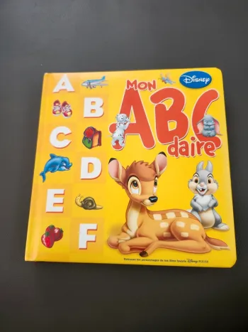 Livre mon abécédaire disney imagier alphabet bébé enfant