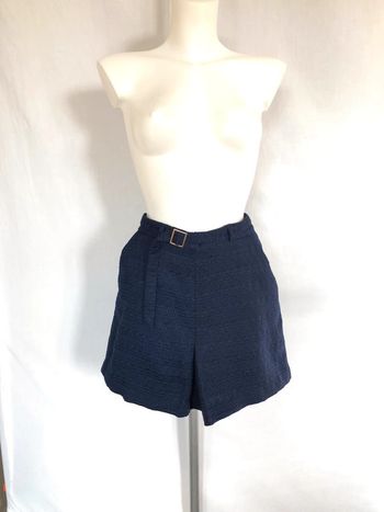 Jupe effet jupe short texturée bleu marine Forever 21, taille 38 40 comme neuve
