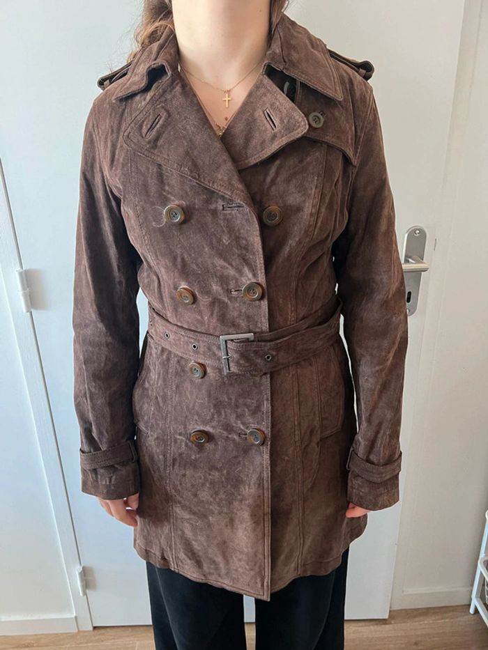 Trench cuir Naf Naf - photo numéro 2