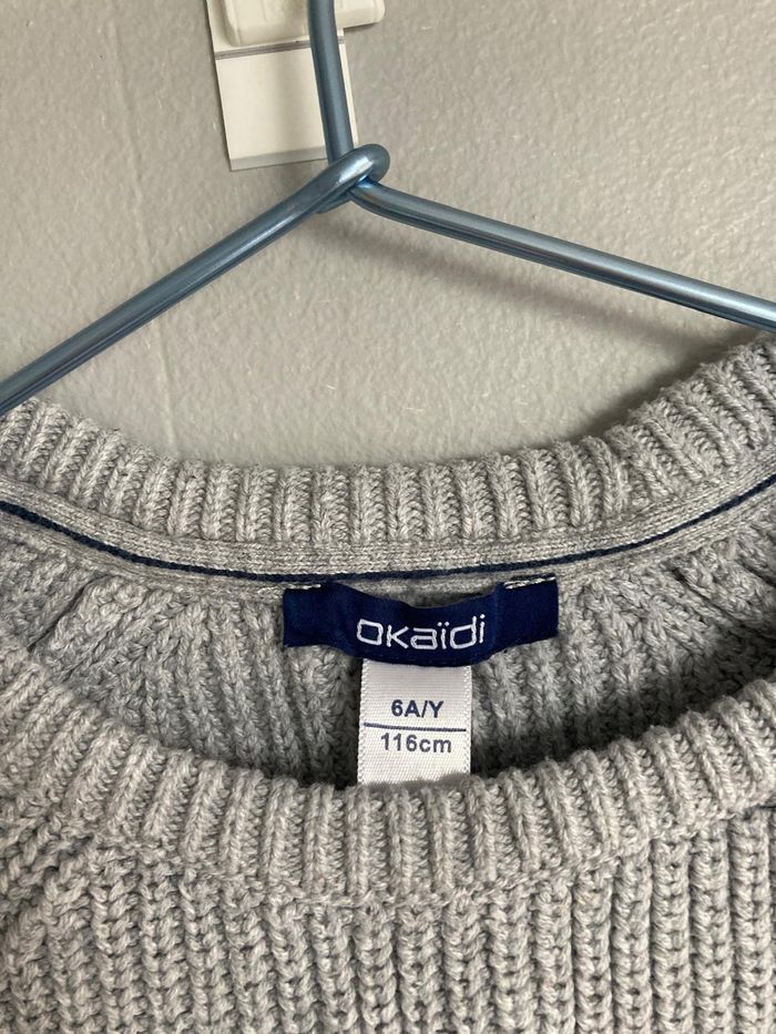 Pull garçon 6 ans (116 cm) Okaïdi – Maille épaisse, chaud - photo numéro 2