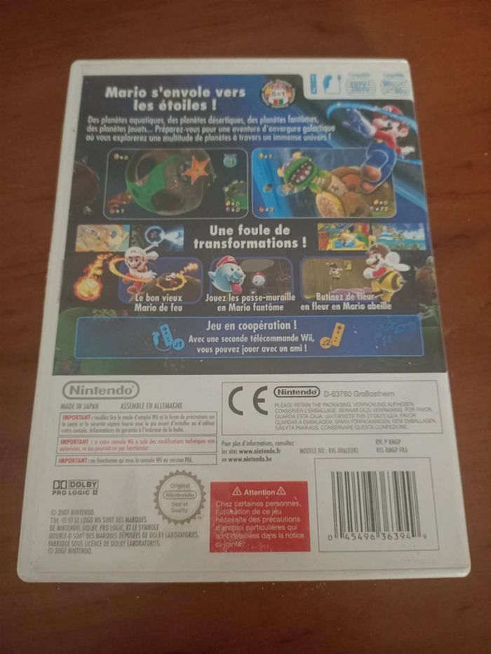 Jeu vidéo Nintendo Wii super Mario galaxy - photo numéro 2