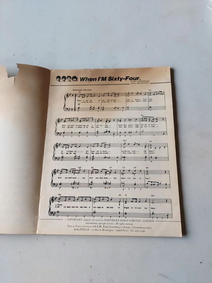 Beatles hits livre partitions - photo numéro 5