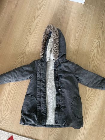 Manteau gris à paillette 3 ans