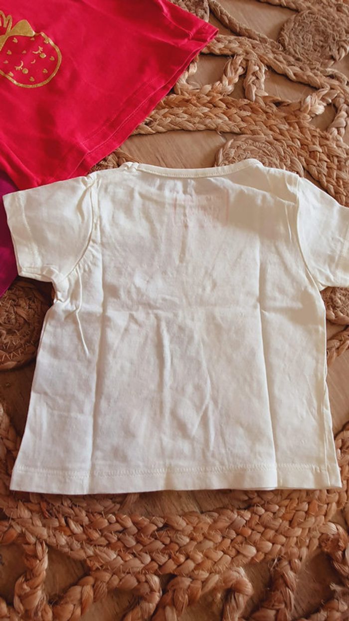Lot 4 tshirts 9 mois fille - photo numéro 7